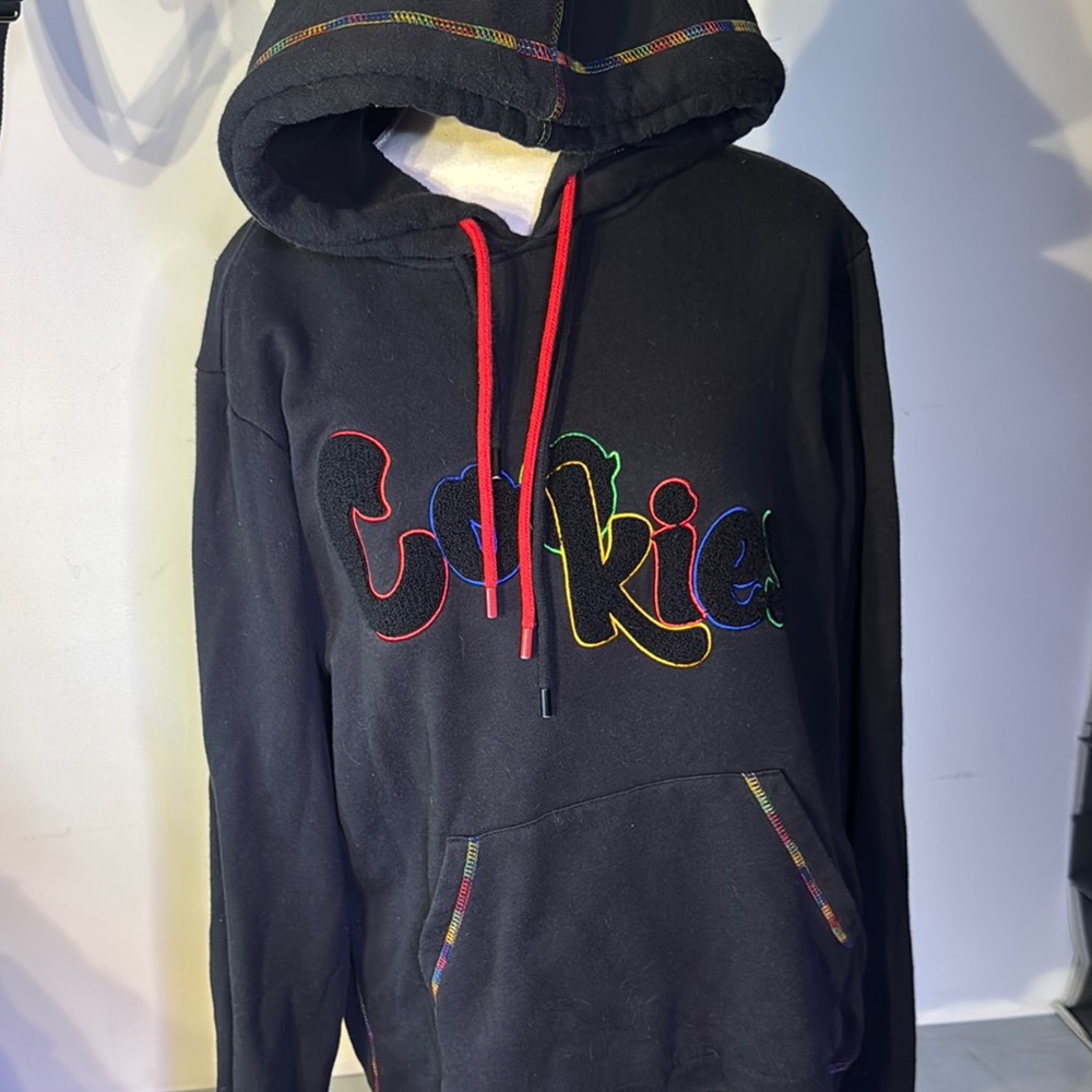 Cookies, Black Hoodie with Colorful 'Cookies' Logo